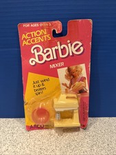 1987 BARBIE ACTION ACCENTS HAND MIXER NEW