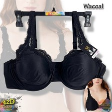 NWT Wacoal Women's 42D Softy Styled Full Coverage Underwire Bra 855301 Black
