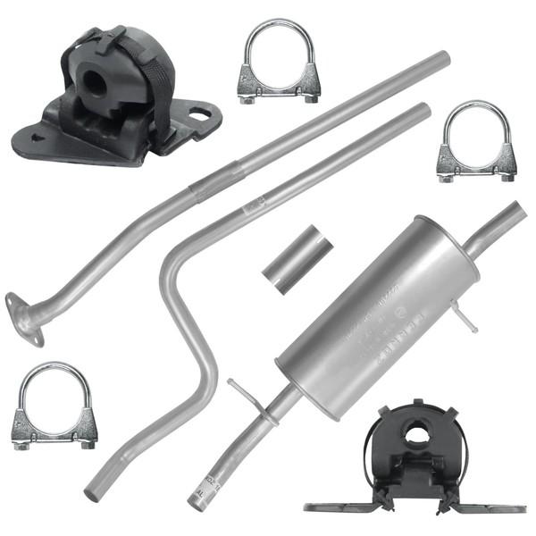 Auspuff Auspuffanlage SchalldäMpferset FüR Citroen C3 I 1 1.1I 02-09 SchräGheck-image