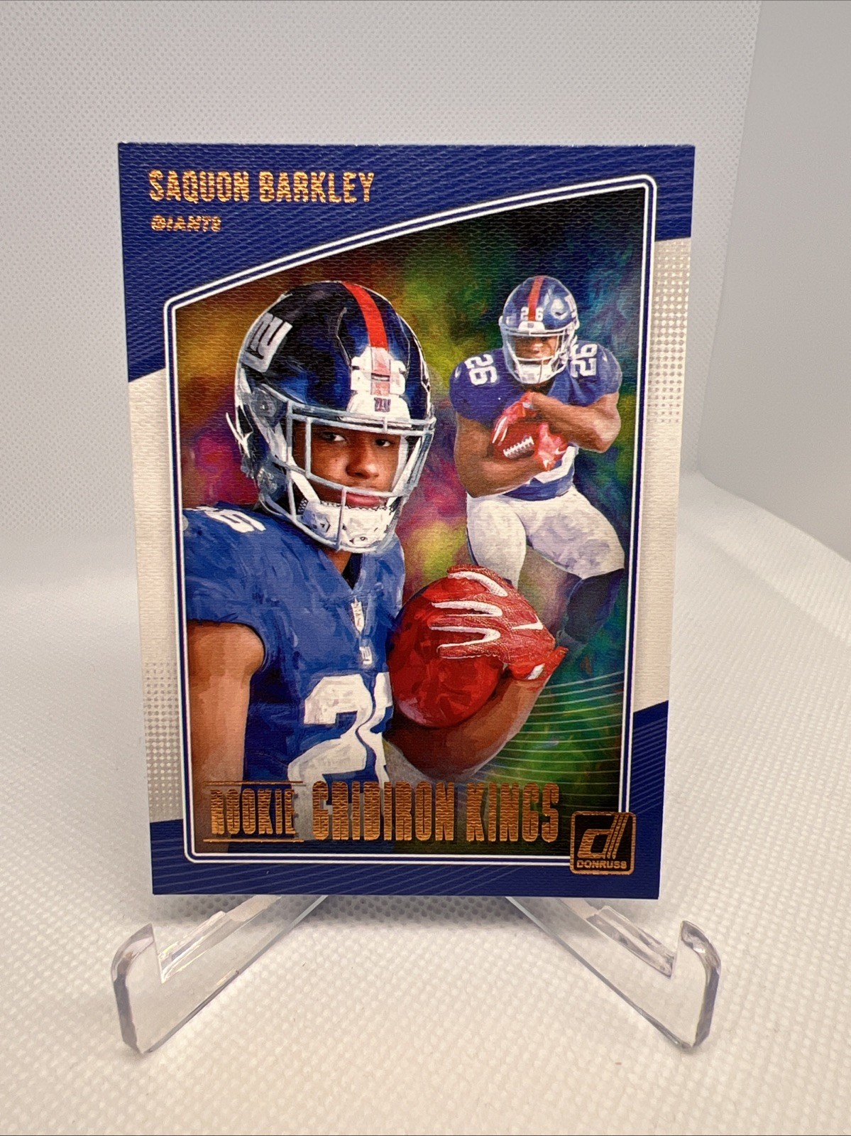 2018 Donruss #RGK-6 Saquon Barkley Rookie Gridiron Kings