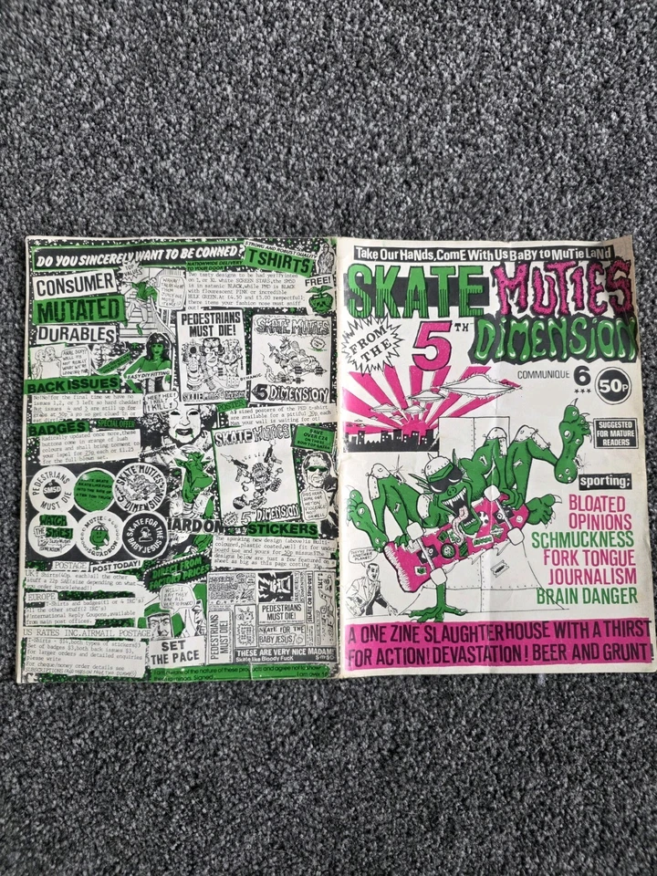 1987 SM5D Skate Muties From The 5TH Dimension #6 Fanzine Vintage Skate Punk Cult - Image 1 of 1