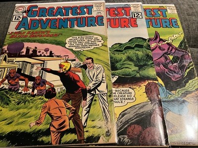 My Greatest Adventure Reader Lot #s 63,64,70 DC Comics 1962