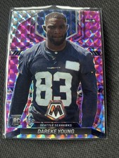 2022 Panini Mosaic- Dareke Young (RC) -Camo Pink Mosaic Prizm - Seattle Seahawks