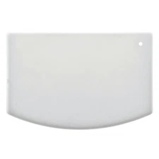 Plastic Bowl Scraper Winco White HDPE - 5 1/8"L x 3 7/8"H