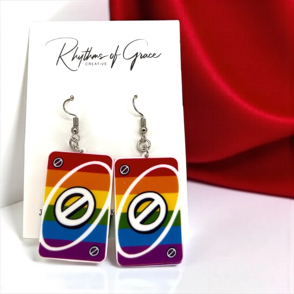 UNO-Forgettable Fun: Colorful Card Earrings That Deal Style! NWT Jewelry - Image 2 of 4