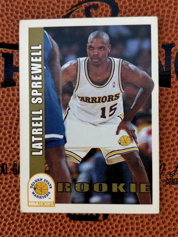 1992-93 NBA Hoops Rookie Card Latrell Sprewell #389 RC Warriors