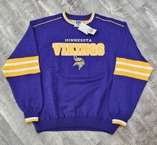 Vintage Minnesota Vikings Lee Sport Sweatshirt Size Large Crewneck Embroidered