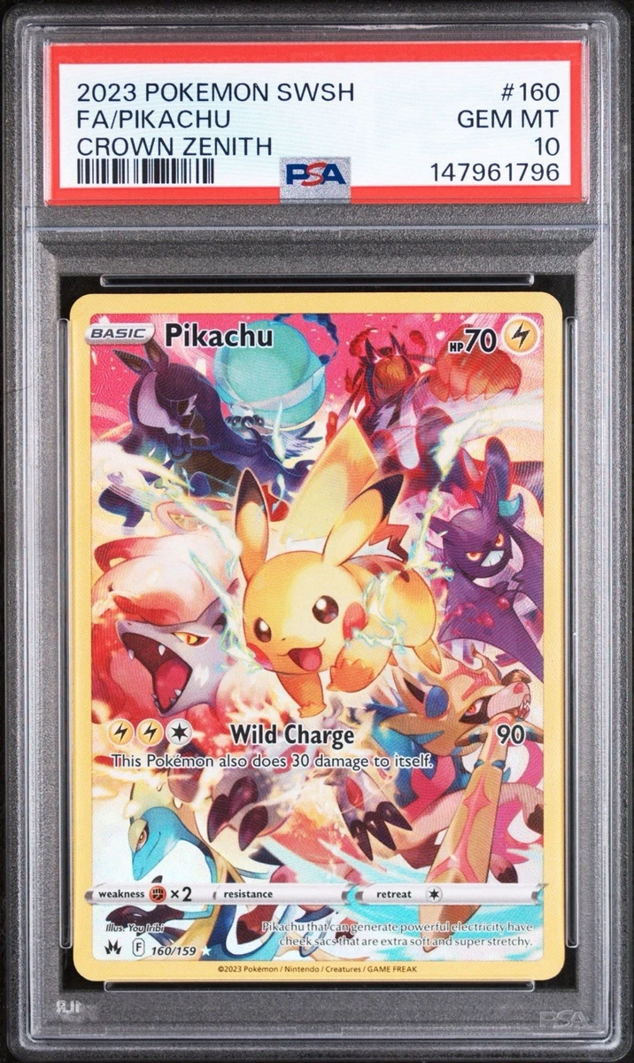 Secret Rare Pikachu Pokémon TCG Grade 10 Individual Collectible