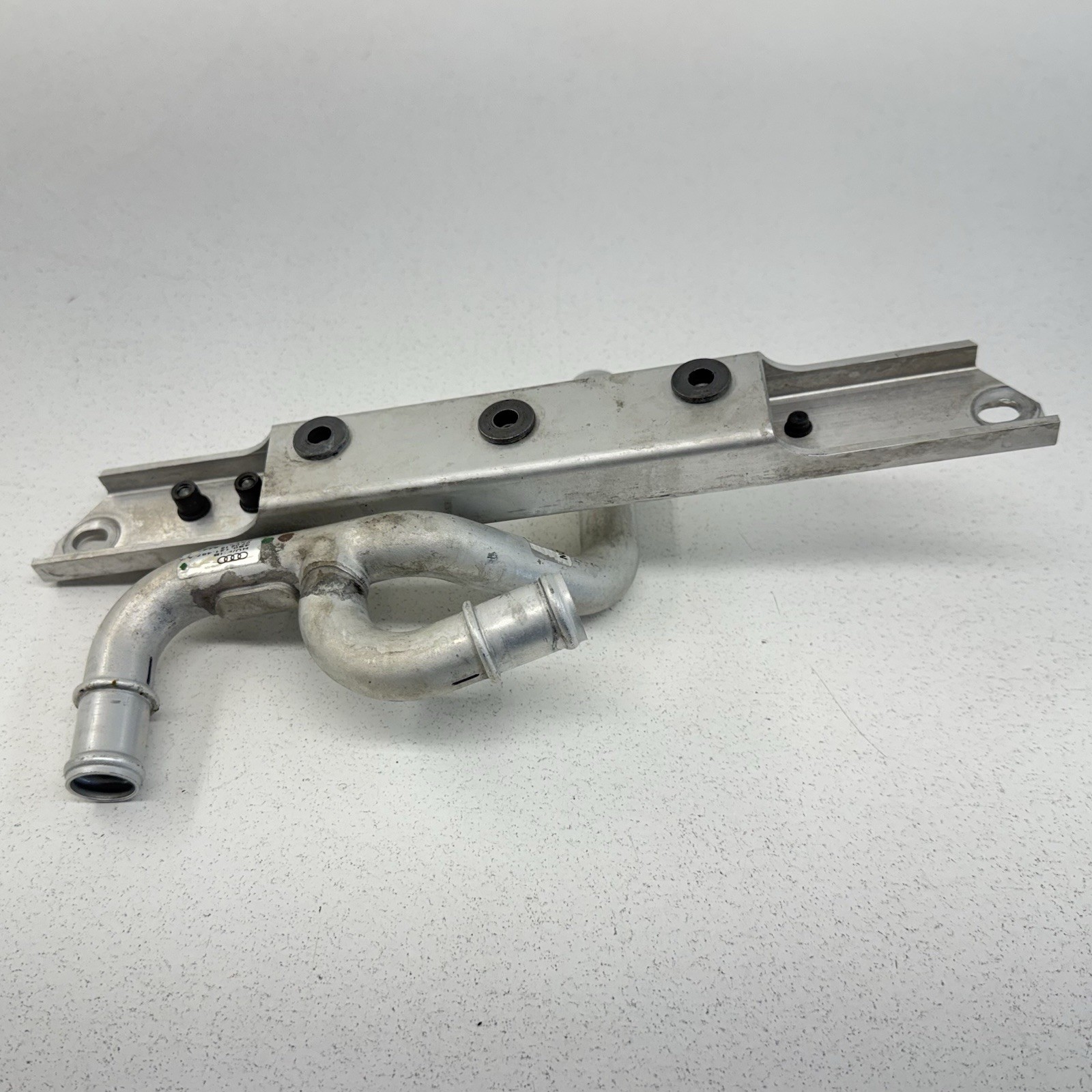 17-23 Audi R8 Coolant Pipe Line W/ Support Mount Bracket OEM