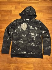 VALENTINO Men’s Camouflage Zip Hooded Sweatshirt Size XS (Fits Size UK S)