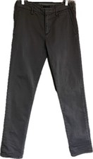 Prada Men’s Slim Fit Dress Chino Pants Gray Size 44 IT Luxury Designer