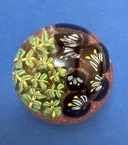 Small Vintage Murano Paperweight With Sticker