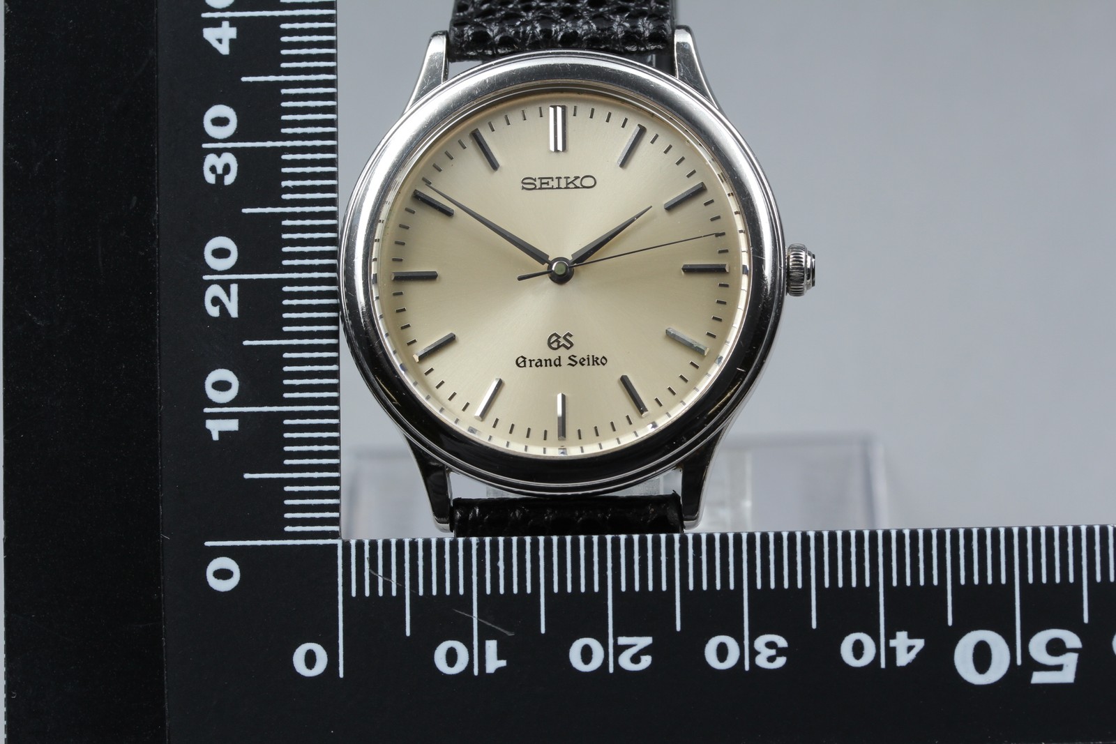 New Belt N MINT Grand Seiko 9581-7000 GS Silver Quart… - Gem