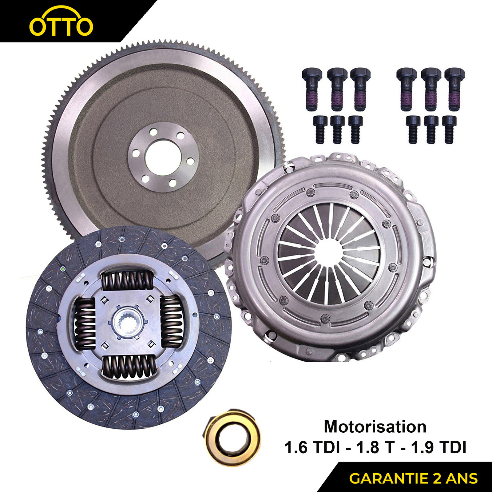 Kit embrayage anti-panne avec volant rigide 228mm pour corriger les casses bimasse TDi