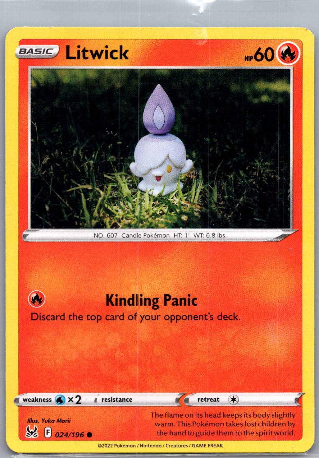 Litwick Common SWSH11: Lost Origin 024/196 NM - Pokemon TCG - Free Ship!