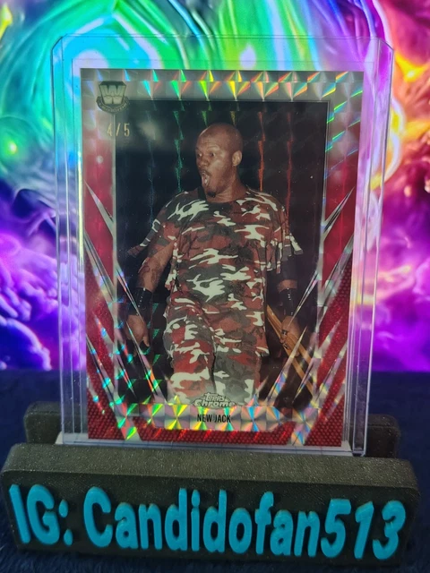 New Jack 2026 Topps Chrome WWE RED Geometric 4/5 #110 ECW Legend