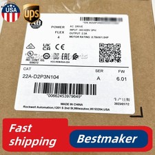 AB 22A-D2P3N104 PowerFlex 4 0.75 kW 1 HP AC Drive New Factory Sealed US Free Tax