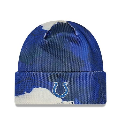 Indianapolis Colts New Era Sideline Ink Knit Stocking Cap - NFL - Picture 2 of 2