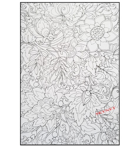 2 x Anti-Stress Adult Colouring Books For Adults Teen PATTERNS IN NATURE FLORAL - Imagen 20 de 24