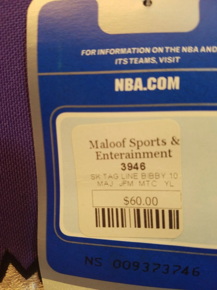 МАЙК БИББИ САКРАМЕНТО КОРОЛИ ВЕЛИЧЕСТВЕННЫЙ СШИТЫЙ ВИНТАЖНЫЙ ДЖЕРСИ МОЛОДЕЖНЫЙ СРЕДНИЙ - Изображение 2 из 3