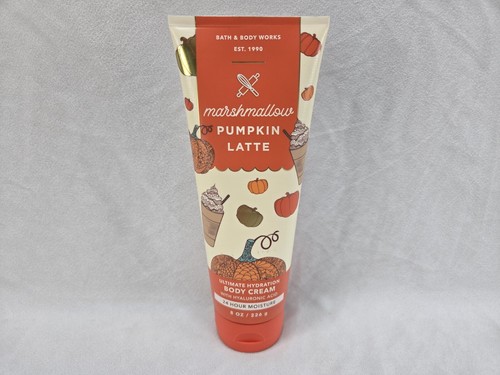 Bath and Body Works Marshmallow Pumpkin Latte Body Cream New 8 Oz