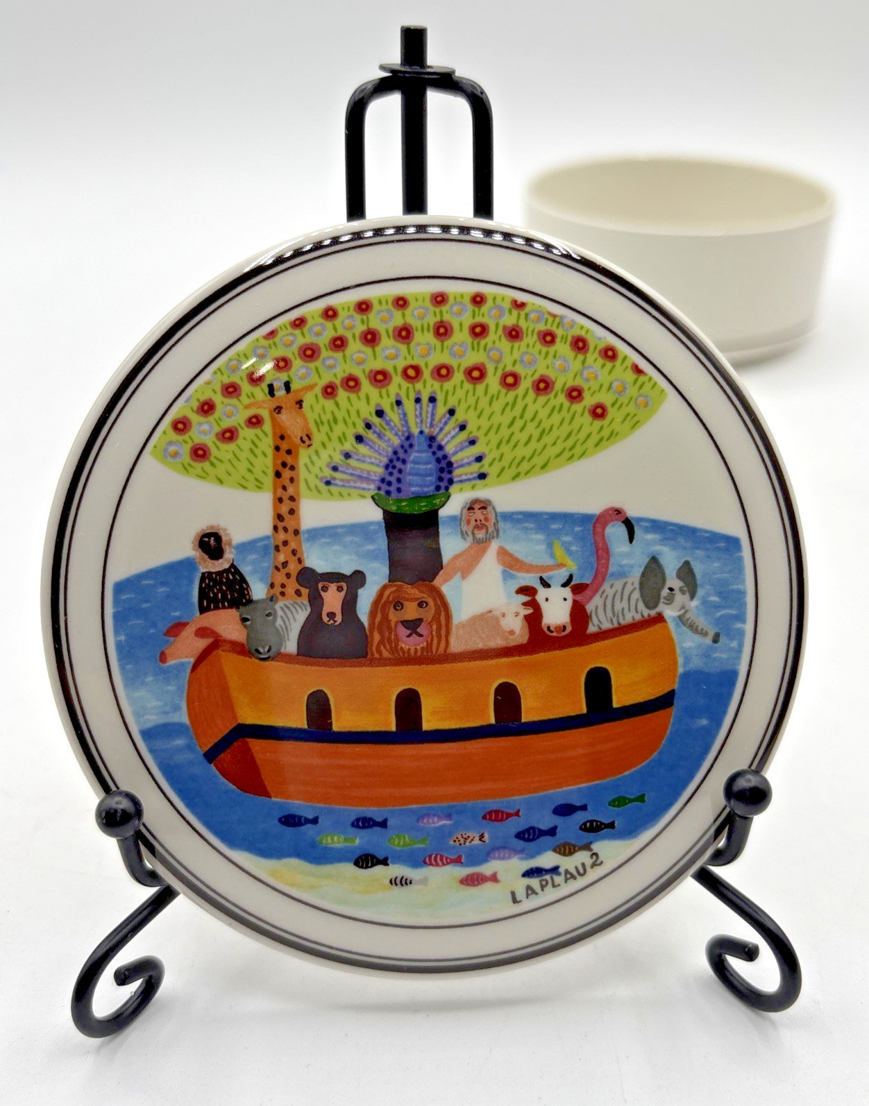 Villeroy & Boch Design Naif  Candy Trinket Box Dish With Lid Noah's Ark