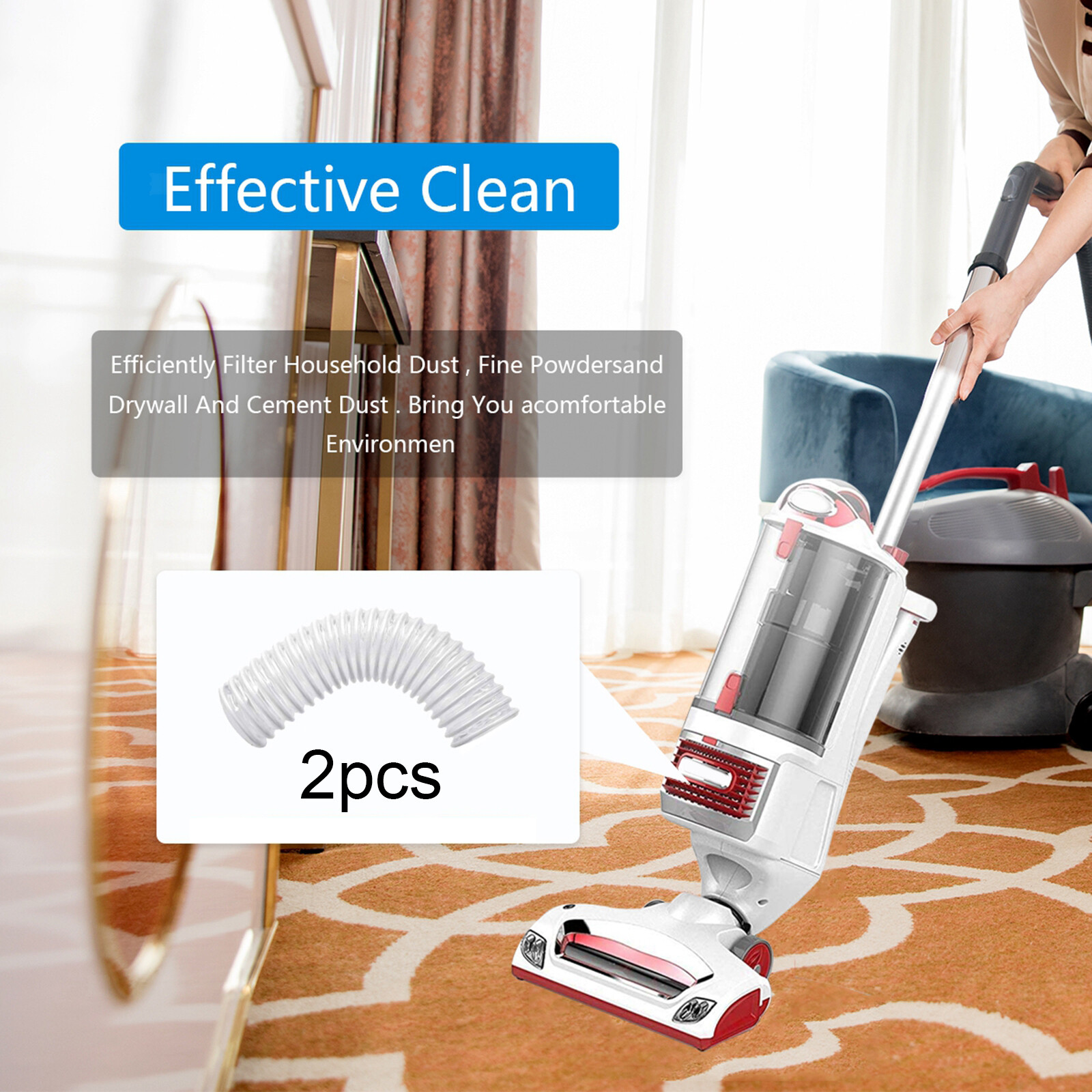 2pcs Vacuum Lower Duct Hose for Shark Rotator NV341 NV472 eBay