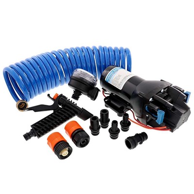 Jabsco HotShot HD4 Heavy Duty Washdown Pump w/25' HoseCoil - 12V - 4 GPM - 60...