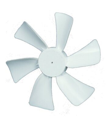 Ventmate 65491 White 6'' Replacement Ventline Fan Blade with 0.094'' Round Bore