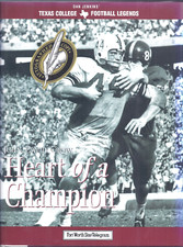 Heart of a Champion Texas A&M John David Crow SIGNED/ AUTOGRAPHED Book