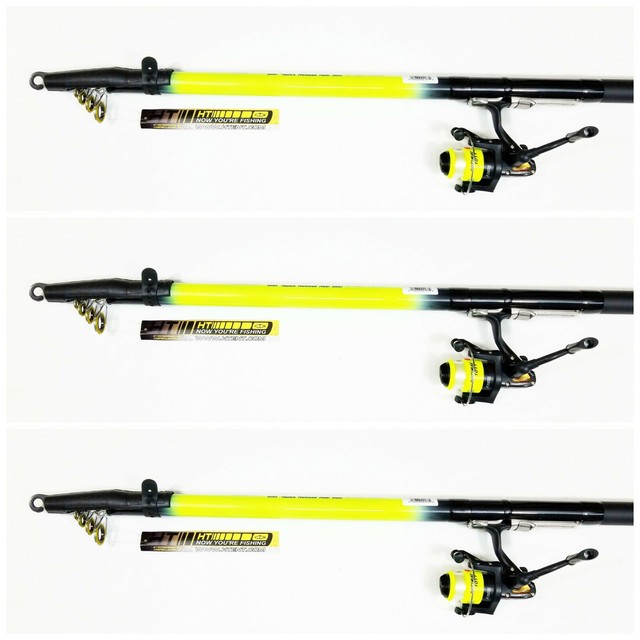 20/' HT SHOOTING STAR TELESCOPIC SERIES CRAPPIE POLE W// LINE WINDER 20/' SS-20LW