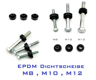 EPDM Dichtung Dichtscheibe für Schrauben Wellblechdach M8 M10 M12
