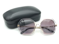 COACH HC 8315 C3445 56418H Gradient Transparent Violet Sunglasses 57-19 140 NEW
