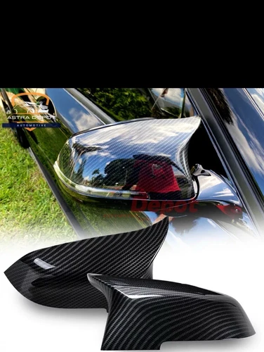 2x Black M Style Mirror Cover Caps For BMW 3/4 SERIES F20 F21 F30 F32 F36 12-16