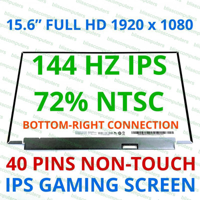 144hz 15.6'' FHD IPS LAPTOP LCD Screen HP Omen X 2S 15-dg0075cl eDP 40 pin