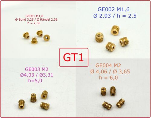 Wkładka gwintowana M1,6 M2, M3, M4, M5, M6 Nakrętka wciskana 3D Wkładki gwintowane - Zdjęcie 11 z 15