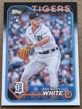 2024 Topps Series 1 #8 Brendan White Rookie Card Detroit Tigers. rookie card picture
