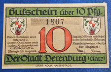DERENBURG NOTGELD 10 PFENNIG 1920 EMERGENCY MONEY GERMANY BANKNOTE [🇩🇪35275]
