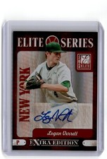 2011 Donruss Elite Extra Edition Series Signatures Logan Verrett Auto 118/199