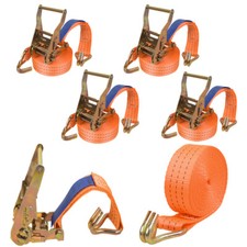 4x Spanngurte mit Ratsche und Haken Zurrgurte Spanngurt 2000kg 2t 6m Meter DE