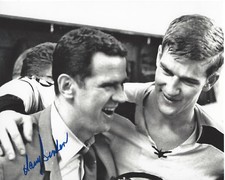 BOSTON BRUINS HARRY SINDEN HAND SIGNED 8x10 PHOTO w/COA STANLEY CUP CHAMPION