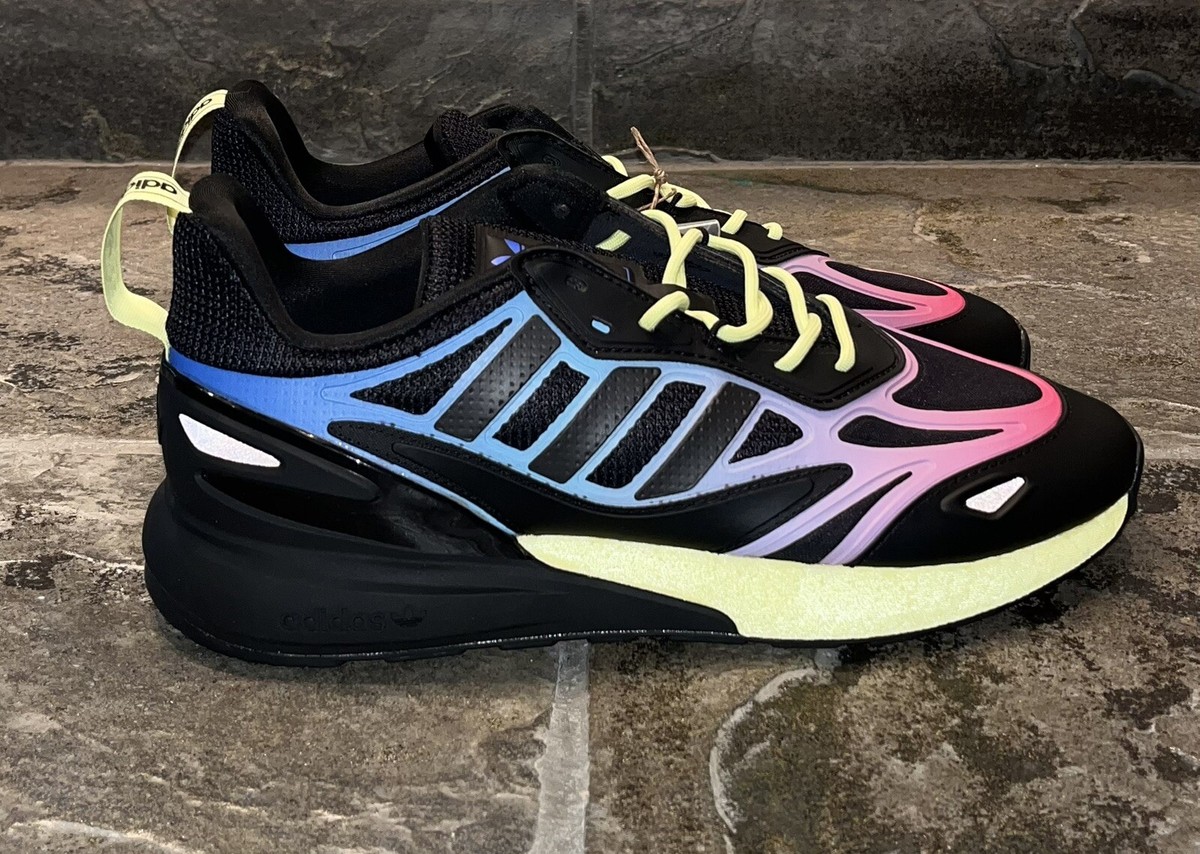 さく Adidas Original ZX 2K BOOST 2.0 Shoes Core Black Pulse