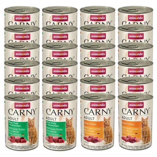Animonda Carny Adult Katzennassfutter MIX 2 Sorten, SPARPAKET 24 x 400 g - Bild 3 von 4