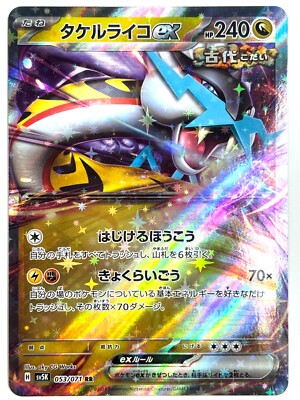 専用‼️龍虎乱舞 様 電子レンジ Pokemon Card Raging Bolt ex 053/071 RR Wild Force sv5K JAPAN
