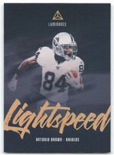 2019 Panini Luminance #LS9 Antonio Brown Oakland Raiders Lightspeed