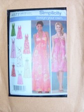 Simplicity Sewing Pattern 4577 Design Your Own Summer Dress 4 - 10 #NO ENVELOPE