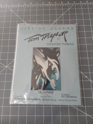 Tom Taylor Dolphin Celebrate Cross Stitch Chart Pattern Gift of Nature TT10