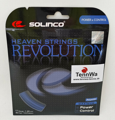 12,2m (0,82 /lfd. m) Solinco Revolution, blau - Tennissaite der Extraklasse