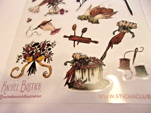 Stickii Sticker Sheet- Rachel Bostick- 3.5 x 6.5 Sheet - Picture 2 of 4