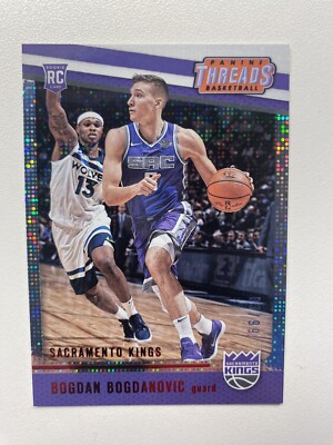 2017-18 Threads Red Dazzle #64 Bogdan Bogdanovic /99 Sacramento Kings